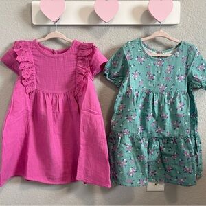 Cat & Jack Toddler Girl Short Sleeve Dresses Size 4T